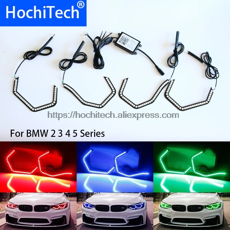 

HochiTech WIFI RGB Multi-color Concept M4 Iconic Style LED Angel Eye Kit for BMW 2 3 4 5 series F30 F32 F82 F80 M3 M4 M5