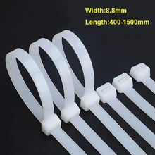20Pcs 10*400 to 10*1500mm Self-Locking Cable Ties Plastic Nylon Zipper Wraps Strap Fastening Fixing Ring White
20Pcs 10*400 to 10*1500mm Self-Locking Cable Ties Plastic Nylon Zipper Wraps Strap Fastening Fixing Ring White
