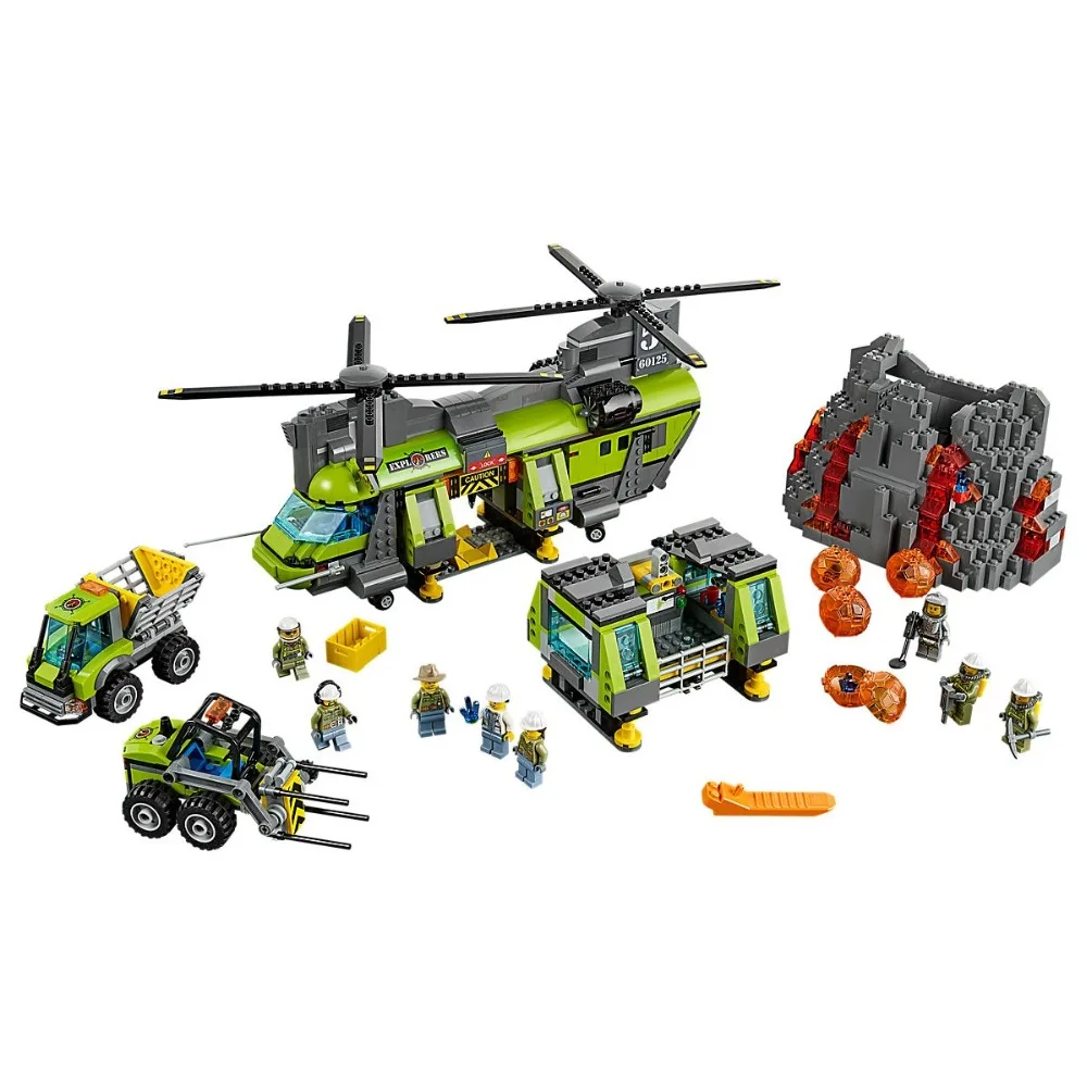 Volcano Heavy-lift Helicopter Compatible Legoinglys City Volcano Explorers 60125 Building Blocks Bricks Model Toys for Childrens
Volcano Heavy-lift Helicopter Compatible Legoinglys City Volcano Explorers 60125 Building Blocks Bricks Model Toys for Childrens