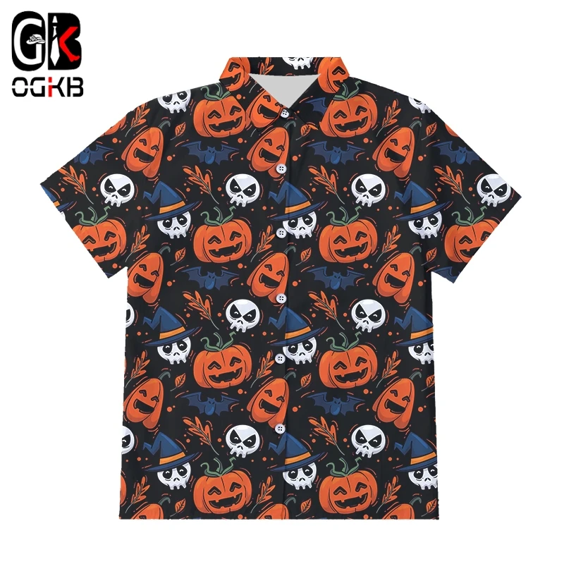 OGKB EU Size Horror Halloween 3D Print Button Shirts Pumpkin Head The Nightmare Before Christmas Male And Female Casual Shirt
OGKB EU Size Horror Halloween 3D Print Button Shirts Pumpkin Head The Nightmare Before Christmas Male And Female Casual Shirt
