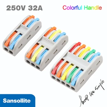 2-10pcs Colorful fast installation terminal block home improvement wire connector push in splicing terminal connector lever nuts
2-10pcs Colorful fast installation terminal block home improvement wire connector push in splicing terminal connector lever nuts