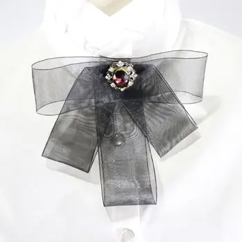 Pleated Ruffles Stand Fake Collar Bowtie Imitation Rhinestone Necklace Choker 50JB
Pleated Ruffles Stand Fake Collar Bowtie Imitation Rhinestone Necklace Choker 50JB