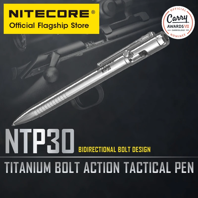 NITECORE NTP30 titanium alloy writing emergency broken window defense multifunctional tactical pen.
NITECORE NTP30 titanium alloy writing emergency broken window defense multifunctional tactical pen.