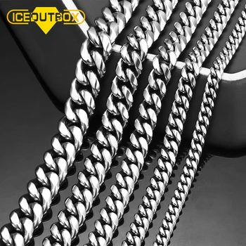 ICEOUTBOX Men's Cuban Link Chain Stainless Steel Necklace Curb Cuban Link Chain Chokers For Men's Hip Hop Jewelry 6/8/10/12mm
ICEOUTBOX Men's Cuban Link Chain Stainless Steel Necklace Curb Cuban Link Chain Chokers For Men's Hip Hop Jewelry 6/8/10/12mm
