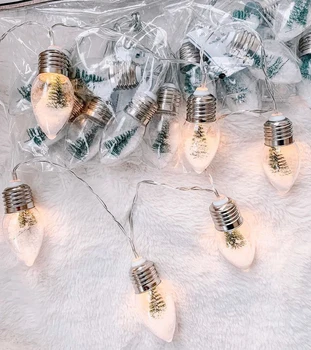31.5" Snow Globe Christmas Holiday String Lights Led Mini Christmas Tree Snowflake Bulb Lights Strand By 2 Aa Battery Operated
31.5" Snow Globe Christmas Holiday String Lights Led Mini Christmas Tree Snowflake Bulb Lights Strand By 2 Aa Battery Operated
