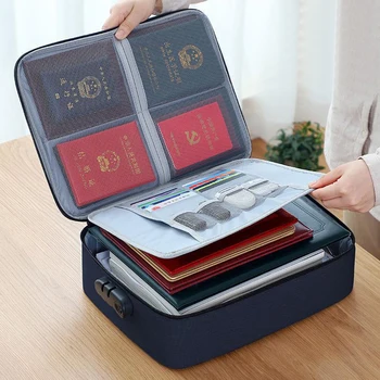 2 Layers Document Ticket Bag Large Capacity Certificates Files Organizer For Home Travel Use to Store Important Items Coded Lock
2 Layers Document Ticket Bag Large Capacity Certificates Files Organizer For Home Travel Use to Store Important Items Coded Lock