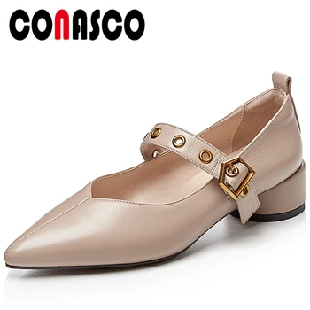 CONASCO Classic Women Mary Janes Pumps New Fashion Rivets Buckle Low Heels Genuine Leather Office Lady Casual New Shoes Woman
CONASCO Classic Women Mary Janes Pumps New Fashion Rivets Buckle Low Heels Genuine Leather Office Lady Casual New Shoes Woman