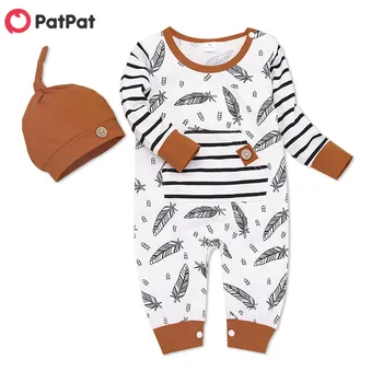 PatPat 2020 New Spring and Autumn Baby 0-1 Years Beautiful Leaf Allover Pocket Design Long-sleeve Jumpsuit and a Hat
PatPat 2020 New Spring and Autumn Baby 0-1 Years Beautiful Leaf Allover Pocket Design Long-sleeve Jumpsuit and a Hat