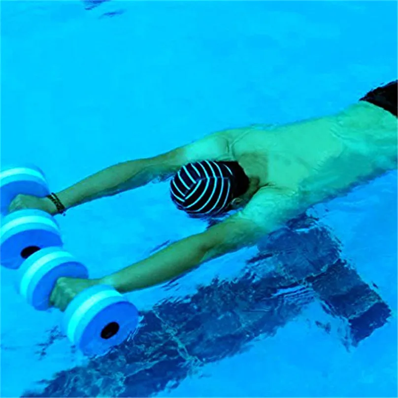 1 Pair Aquatic Fitness Barbells Foam Dumbbells Hand Bar Pool Exercise Detachable Dumbbell Fitness Equipment #4d06 (9)