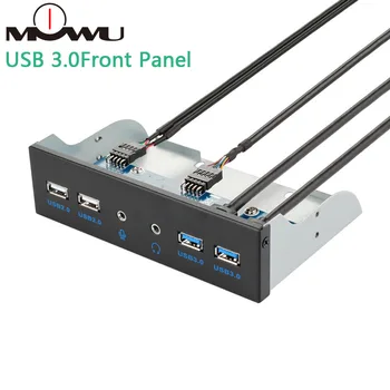 MOWU Computer Case USB 2.0 USB 3.0 HD Audio Custom USB Front Panel 5.25