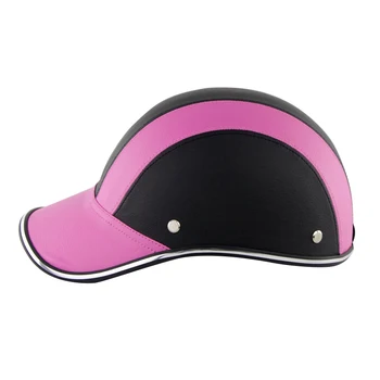 Motorcycle Helmet Half Open Face Baseball Cap Breathable Detachable Lining Adjustable Stap TD326