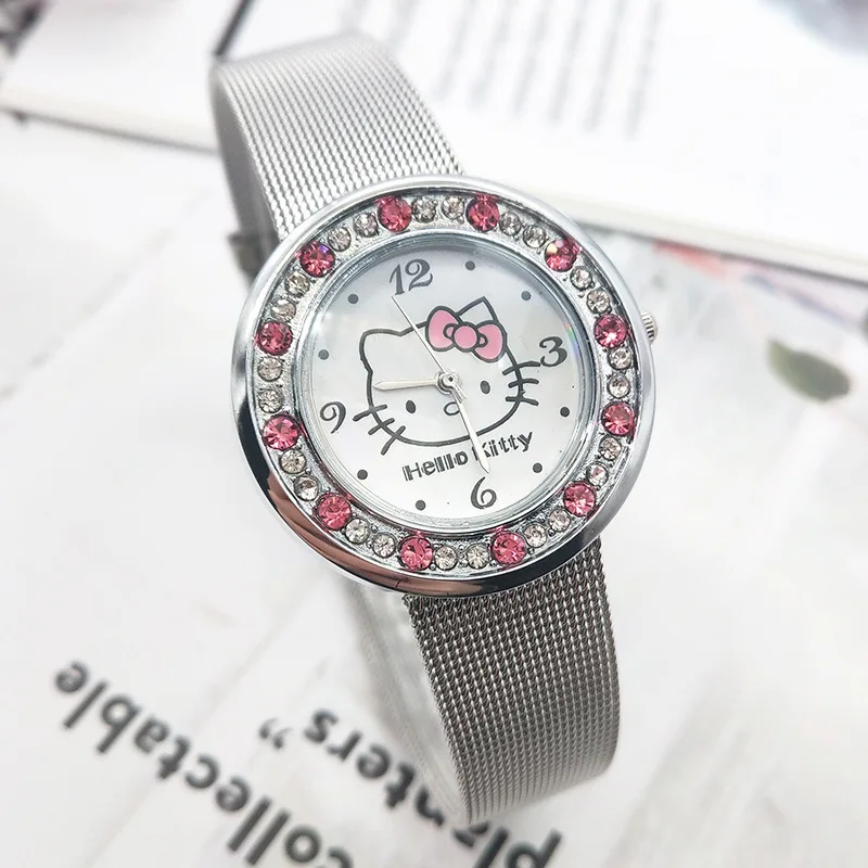 hello Kitty cute girl children cartoon watch stainless steel band children diamond watch еские ас
hello Kitty cute girl children cartoon watch stainless steel band children diamond watch еские ас