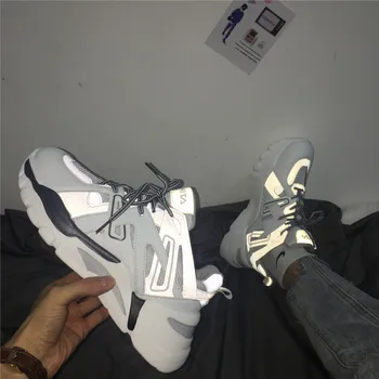 Ins Daddy Shoes Men Reflective Sneakers Summer Zapatillas Deportivas Hombre Fashion Breathable Casual Shoes Sapato Masculino 
Ins Daddy Shoes Men Reflective Sneakers Summer Zapatillas Deportivas Hombre Fashion Breathable Casual Shoes Sapato Masculino