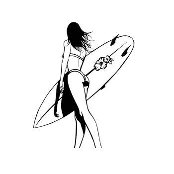 DAWASARU Surfing Girl with Surf Beach Style Car Stickers Funny Covering The Body of Vinyl Personality Decal Black/Silver 15*12CM
DAWASARU Surfing Girl with Surf Beach Style Car Stickers Funny Covering The Body of Vinyl Personality Decal Black/Silver 15*12CM