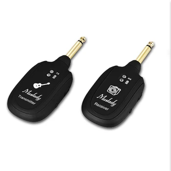 UHF Guitar Wireless System Transmitter Receiver Built-in Rechargeable Battery Transmission Range for Electric Guitar Bass GP71
UHF Guitar Wireless System Transmitter Receiver Built-in Rechargeable Battery Transmission Range for Electric Guitar Bass GP71
