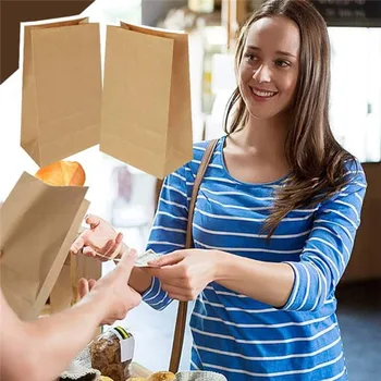 Kraft Paper Baking Bag Square Bottom Paper Bag Kraft Brown Paper Bag for Food P7Ding
Kraft Paper Baking Bag Square Bottom Paper Bag Kraft Brown Paper Bag for Food P7Ding