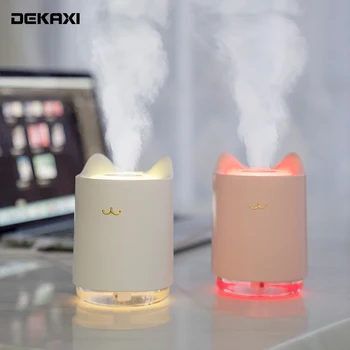 DEKAXI 320ML USB Air Humidifier Night Light Ultrasonic Aroma Diffuser Essential Oil Air Purifier Mist Maker For Home Car Gift
DEKAXI 320ML USB Air Humidifier Night Light Ultrasonic Aroma Diffuser Essential Oil Air Purifier Mist Maker For Home Car Gift