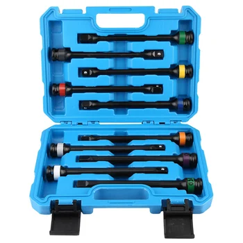10PCS 1/2''drive Color-coded Torque Stick Limiter Extension Bar Set Torque Stick Extension Bar
10PCS 1/2''drive Color-coded Torque Stick Limiter Extension Bar Set Torque Stick Extension Bar
