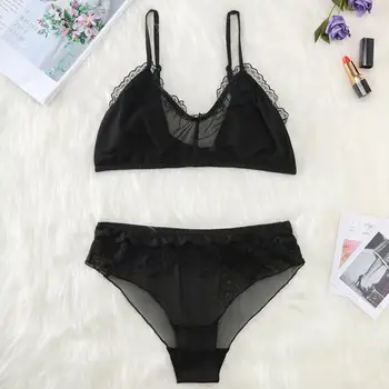 Lace Bra Underwear Two-piece Set Sexy Fashion Women Comfort Solid Wireless Lingerie Set Soutien Gorge Femme 2019 New Hot Sale 1 
Lace Bra Underwear Two-piece Set Sexy Fashion Women Comfort Solid Wireless Lingerie Set Soutien Gorge Femme 2019 New Hot Sale 1