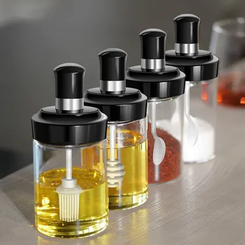 Cruet Condiment Seasoning Bottles Set for Spices Pepper Sprays Salt Spoon Honey Sticks Oil Brush Rod Kitchen Storage Accessories 
Cruet Condiment Seasoning Bottles Set for Spices Pepper Sprays Salt Spoon Honey Sticks Oil Brush Rod Kitchen Storage Accessories