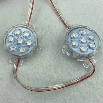 DC24V 50mm diameter UCS1903/WS2811 LED pixel module;RGB full color;IP68; 7LEDs(1.68W) per module;20pcs a string
DC24V 50mm diameter UCS1903/WS2811 LED pixel module;RGB full color;IP68; 7LEDs(1.68W) per module;20pcs a string