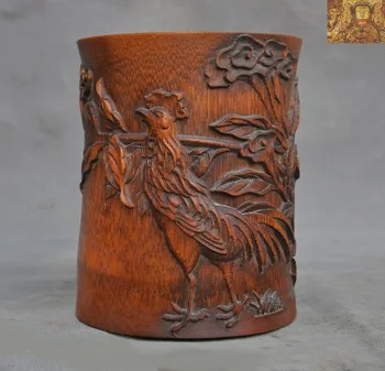 wedding decoration China Bamboo Root Hand carved chicken cock Celosia brush pot pencil vase statue
wedding decoration China Bamboo Root Hand carved chicken cock Celosia brush pot pencil vase statue