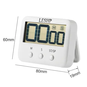 LESHP Kitchen Timer Loud Countdown Timer with Magnetic Large Display Screen Clockwise Function Simple Operation Compact
LESHP Kitchen Timer Loud Countdown Timer with Magnetic Large Display Screen Clockwise Function Simple Operation Compact