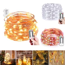 Fairy Lights Battery Operated 10M 100 LEDs String Lights Remote Control Timer Twinkle Wire String Light 8 Modes Firefly Lamps
Fairy Lights Battery Operated 10M 100 LEDs String Lights Remote Control Timer Twinkle Wire String Light 8 Modes Firefly Lamps