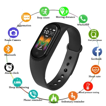 M5 Plus Smart Watch Men Sport Watch Waterproof Bluetooth Wristband Fitness Tracker Heart Rate Blood Pressure Bracelet M3 M5 
M5 Plus Smart Watch Men Sport Watch Waterproof Bluetooth Wristband Fitness Tracker Heart Rate Blood Pressure Bracelet M3 M5