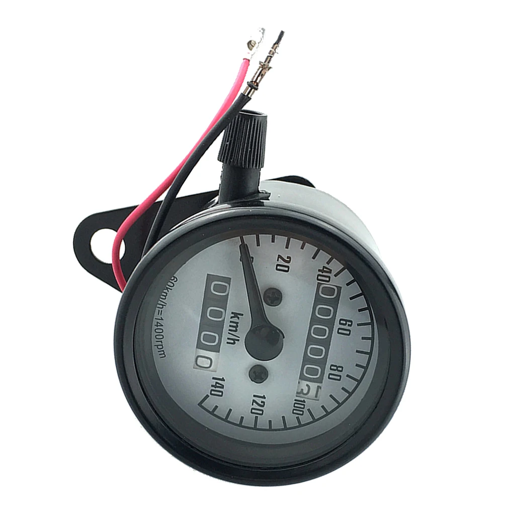 Universal Motorcycle Dual Odometer Speedometer Gauge Test Speed meter 0-140km/h
Universal Motorcycle Dual Odometer Speedometer Gauge Test Speed meter 0-140km/h