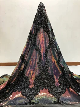 Latest African Tull Lace Fabrics High Quality 2020 Nigerian Net Lace Fabric with Sequins Sequence Lace for Women Dress
Latest African Tull Lace Fabrics High Quality 2020 Nigerian Net Lace Fabric with Sequins Sequence Lace for Women Dress