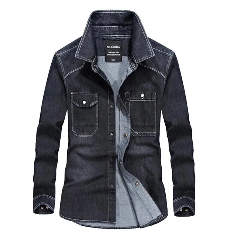 Denim Shirts Men Casual Shirt Long Sleeve Fashion Slim Camisa Cowboy Men's Denim Shirts Clothing
Denim Shirts Men Casual Shirt Long Sleeve Fashion Slim Camisa Cowboy Men's Denim Shirts Clothing