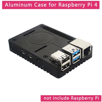 High Quality Accessories Aluminum Alloy Shell Ultra-thin CNC Metal Shell Black Suitable For The New 8G Raspberry Pi 4 B
High Quality Accessories Aluminum Alloy Shell Ultra-thin CNC Metal Shell Black Suitable For The New 8G Raspberry Pi 4 B