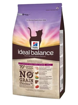HILL'S HILL'S IDEAL BALANCE FELINE ADULT NO GRAIN CHICKEN bezzernovoy for adult cats with chicken and potatoes
HILL'S HILL'S IDEAL BALANCE FELINE ADULT NO GRAIN CHICKEN bezzernovoy for adult cats with chicken and potatoes