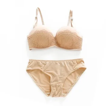 Women Lace Thickened Cup Underwear Female Solid Color Bra Sets Gathering Wire Free Adjustment Bra + Panties Set
Women Lace Thickened Cup Underwear Female Solid Color Bra Sets Gathering Wire Free Adjustment Bra + Panties Set