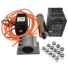 2.2KW 3hp 380v 24000rpm ER20 1-13mm Water Cooled Spindle Motor 3PH VFD Pump Clamp 13Pcs ER20 Collet Kit CNC Router Woodworking
2.2KW 3hp 380v 24000rpm ER20 1-13mm Water Cooled Spindle Motor 3PH VFD Pump Clamp 13Pcs ER20 Collet Kit CNC Router Woodworking