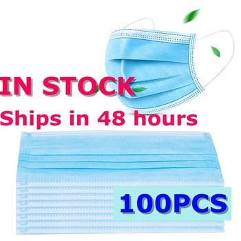 100pcs Disposable Mask 3 layer Dust-proof Face Mouth Masks Filter Respirator Mask Hygiene Face Mask dustproof Ear Loops Masks
100pcs Disposable Mask 3 layer Dust-proof Face Mouth Masks Filter Respirator Mask Hygiene Face Mask dustproof Ear Loops Masks