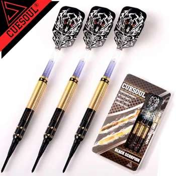 CUESOUL 18g 15cm Professional Dart 3PCS/set Soft Tip Darts Set Electronic Dardos Needle With Tiger Dart Flights 
CUESOUL 18g 15cm Professional Dart 3PCS/set Soft Tip Darts Set Electronic Dardos Needle With Tiger Dart Flights