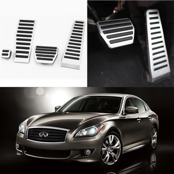 For Infiniti M Series AT 2008-2012 4pcs Aluminium Non Slip Foot Rest Fuel Gas Brake Pedal Cover 
For Infiniti M Series AT 2008-2012 4pcs Aluminium Non Slip Foot Rest Fuel Gas Brake Pedal Cover