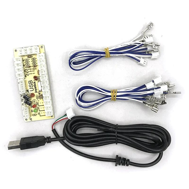 2x Zero Delay USB Encoder To PC Games For Arcade Sanwa Joystick Kits Parts Use on 5 Pin Roker and 2.8mm Buttons interface
2x Zero Delay USB Encoder To PC Games For Arcade Sanwa Joystick Kits Parts Use on 5 Pin Roker and 2.8mm Buttons interface