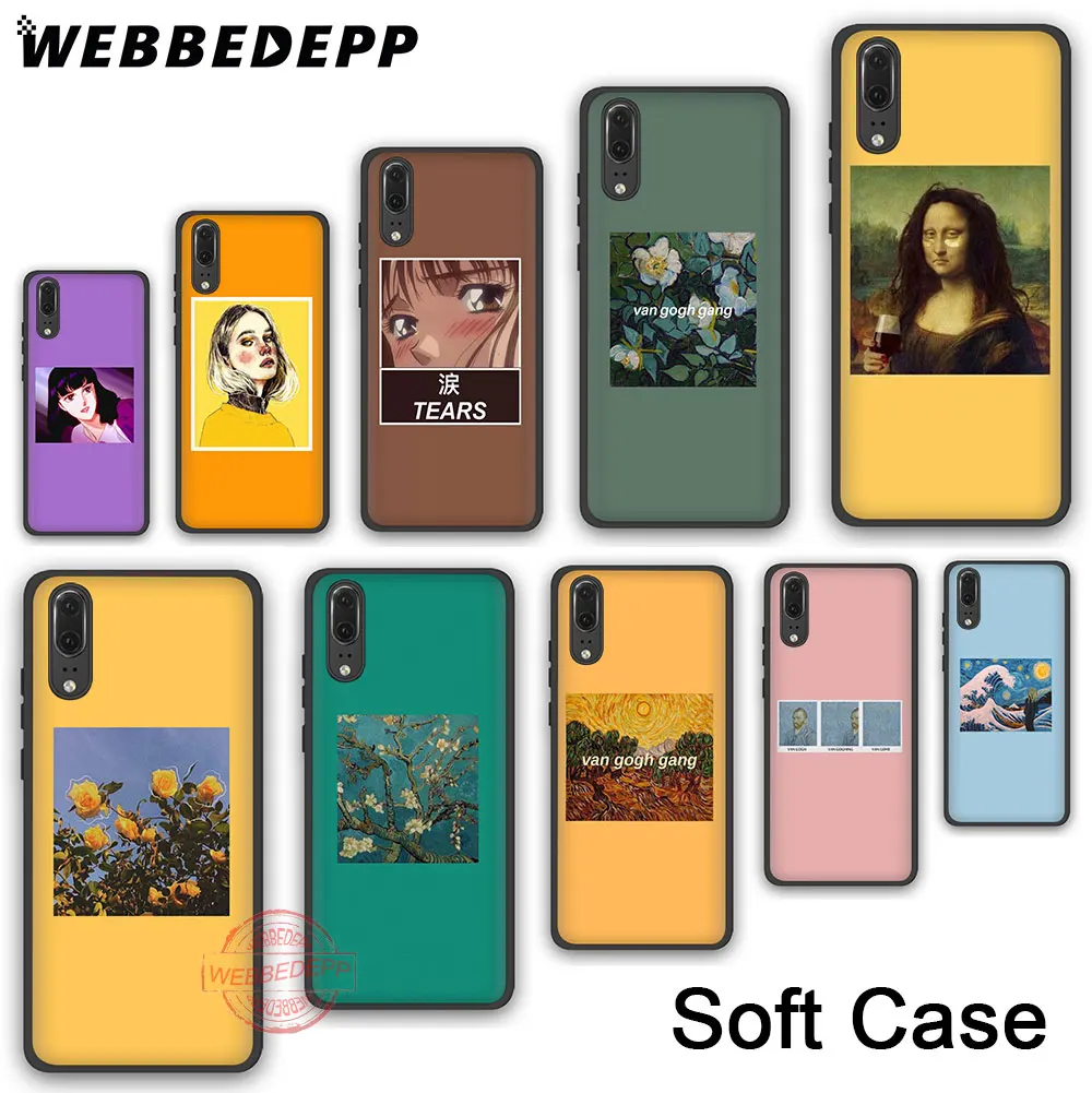 WEBBEDEPP 93N Art Aesthetic Van Gogh Mona Lisa David Soft Phone Case for Huawei P30 P20 P10 P9 P8 Lite Pro 2017 2018 2019
WEBBEDEPP 93N Art Aesthetic Van Gogh Mona Lisa David Soft Phone Case for Huawei P30 P20 P10 P9 P8 Lite Pro 2017 2018 2019