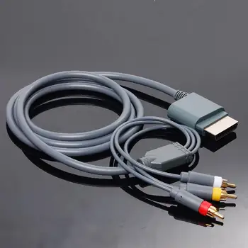 

1.8M A/V Cables for Xbox 360 HD TV Component Composite Cord AV Audio Video Cable for Microsoft XBOX360 Console