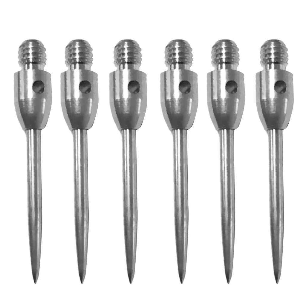 6 Pieces Darts Steel Tips Points Conversion Points Steel Tip Replace Silver 6 Pieces Darts Steel Tips Points Conversion Points Steel Tip Replace Silver