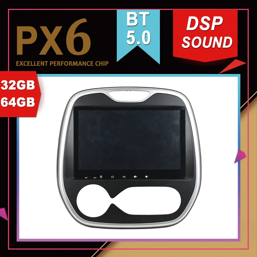 Автомобильный мультимедийный GPS PX6 с отличными характеристиками Android 9 0 для Renault