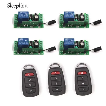 Sleeplion Remote Control Relay 12V 10A 1CH Switch 3 Transceiver with 4 Receiver 315MHz/433MHz Wireless Remote Control
Sleeplion Remote Control Relay 12V 10A 1CH Switch 3 Transceiver with 4 Receiver 315MHz/433MHz Wireless Remote Control