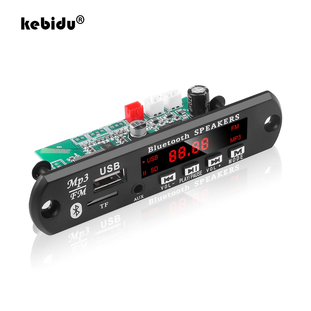 Автомобильный аудио модуль USB TF FM радио 12 В беспроводной Bluetooth MP3 WMA декодер плата