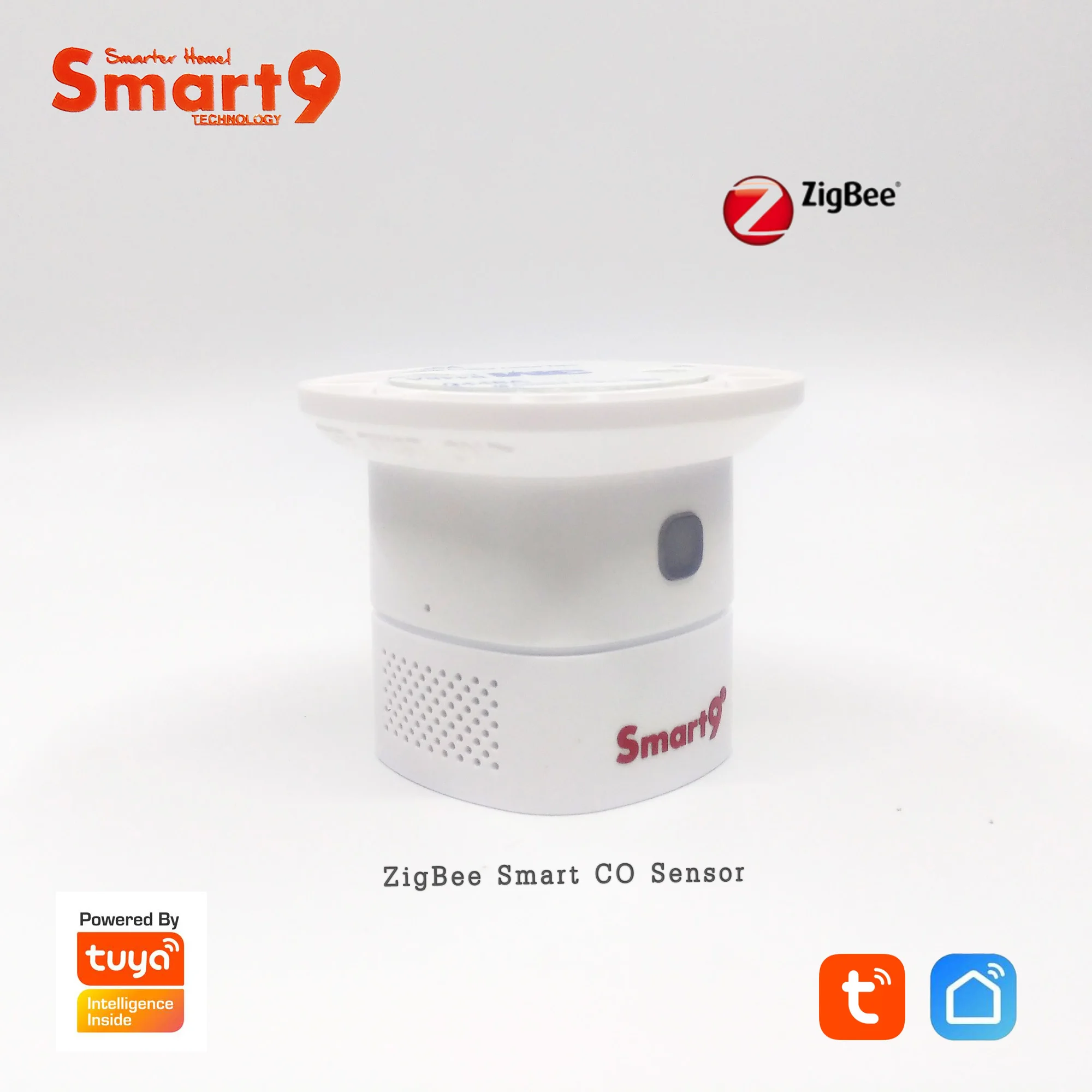 Smart9 ZigBee CO Detector Working with TuYa ZigBee Hub, Carbon Monoxide Sensor with Battery Powered, Alarm to Smart Life App
Smart9 ZigBee CO Detector Working with TuYa ZigBee Hub, Carbon Monoxide Sensor with Battery Powered, Alarm to Smart Life App