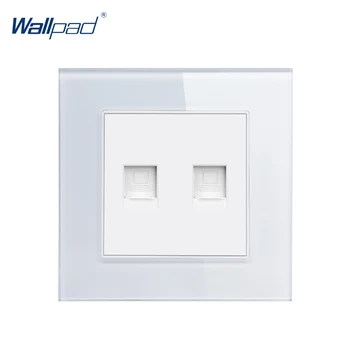 CAT6 Double Data Socket Wallpad Crystal Glass Panel 110V-250V 10A-16A CAT5 Dual Data Internet Port Free Shipping
CAT6 Double Data Socket Wallpad Crystal Glass Panel 110V-250V 10A-16A CAT5 Dual Data Internet Port Free Shipping