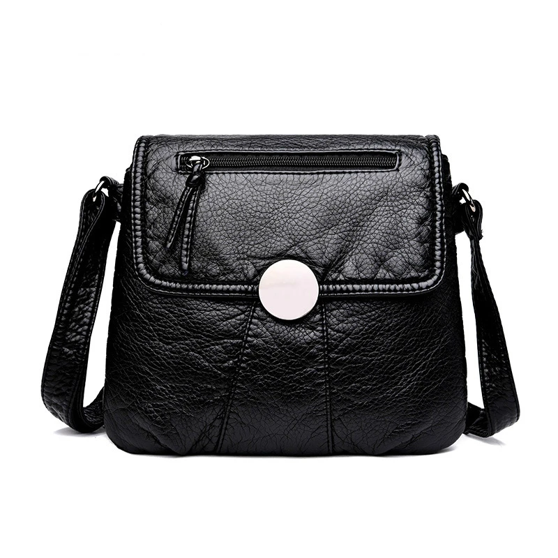 Portable Women's Handbags Soft Washed Leather Cover Zipper Messenger Bag Middle-aged Ladies Daily Shoulder Bags Clutch Purse
Portable Women's Handbags Soft Washed Leather Cover Zipper Messenger Bag Middle-aged Ladies Daily Shoulder Bags Clutch Purse