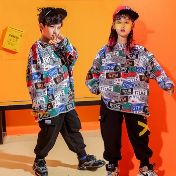 Children'S Hip-Hop Dance Clothing Stage Performance Costume Hiphop Loose Shirt Girl Jazz Dance Outfit Boy Street Dancewear 3309 
Children'S Hip-Hop Dance Clothing Stage Performance Costume Hiphop Loose Shirt Girl Jazz Dance Outfit Boy Street Dancewear 3309